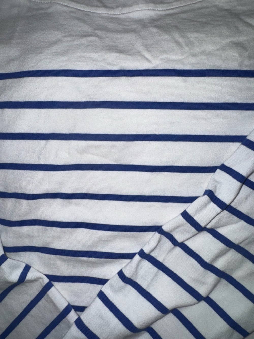 Lauren Ralph Lauren White Long-Sleeve Top with Blue Stripes - Picture 4 of 4
